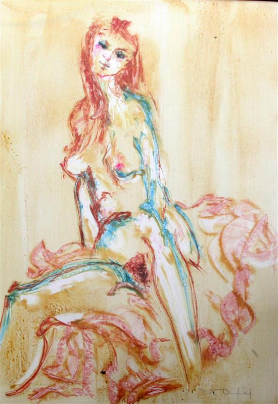 Tom Merrifield (1932-) Female nude 38 x 29in.